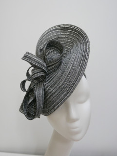 Szary fascynator na przepasce | Zuwika Design