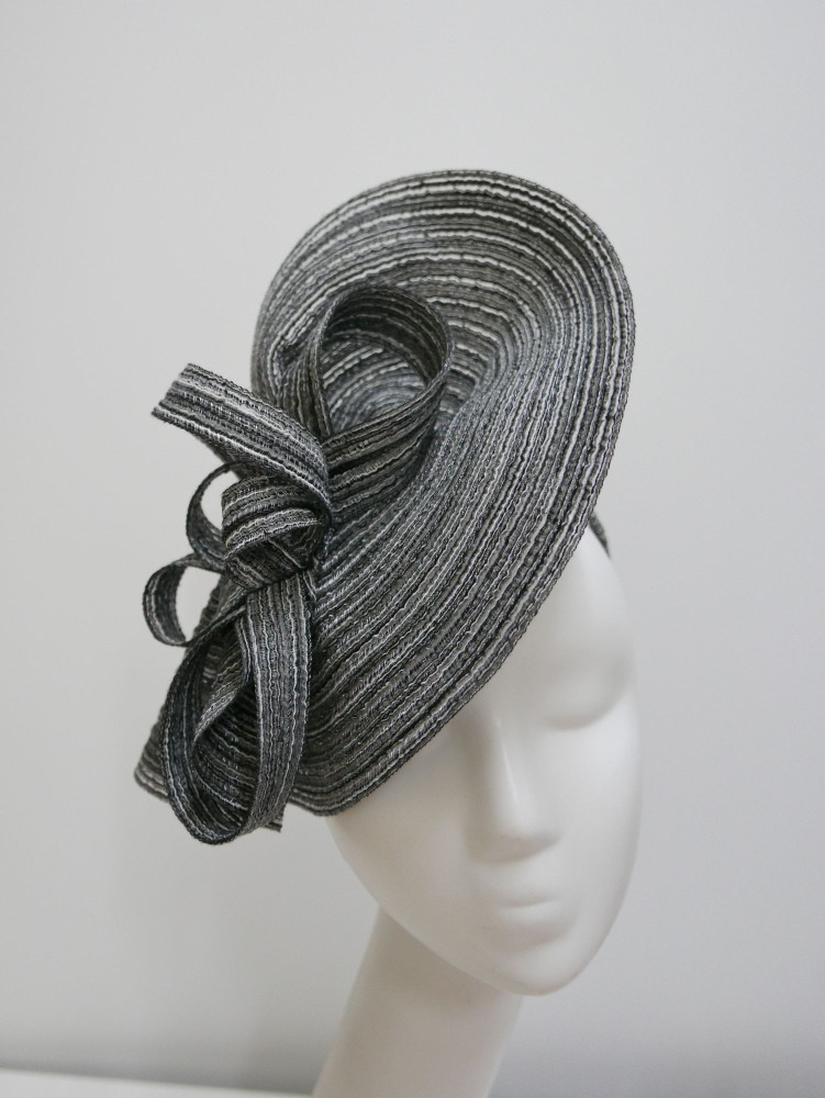 Szary fascynator na przepasce | Zuwika Design
