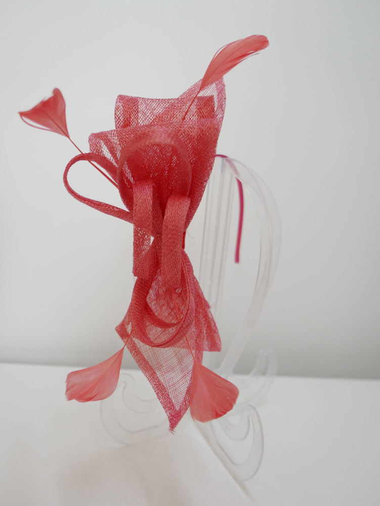 copy of copy of copy of copy of copy of copy of copy of copy of copy of Biało czarny fascynator z woalką na przepasce