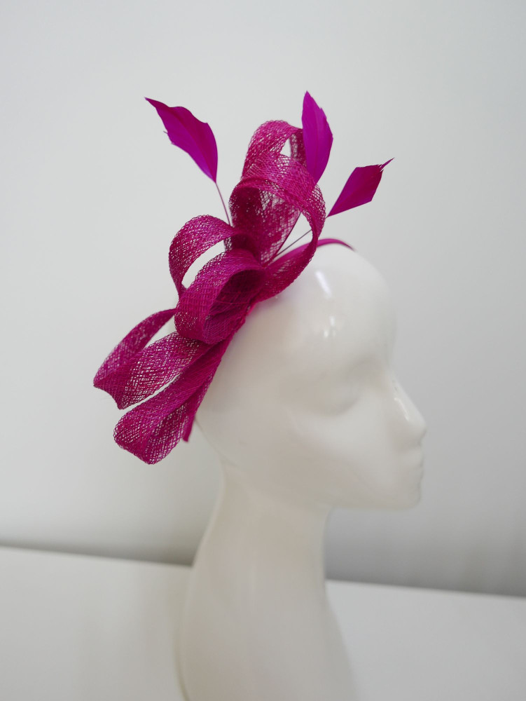 copy of copy of copy of copy of copy of copy of copy of Biało czarny fascynator z woalką na przepasce