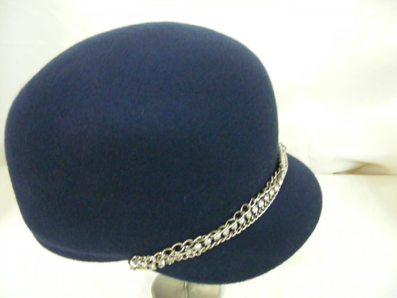 Suzanne - granatowa oficerka filc 57-60 cm