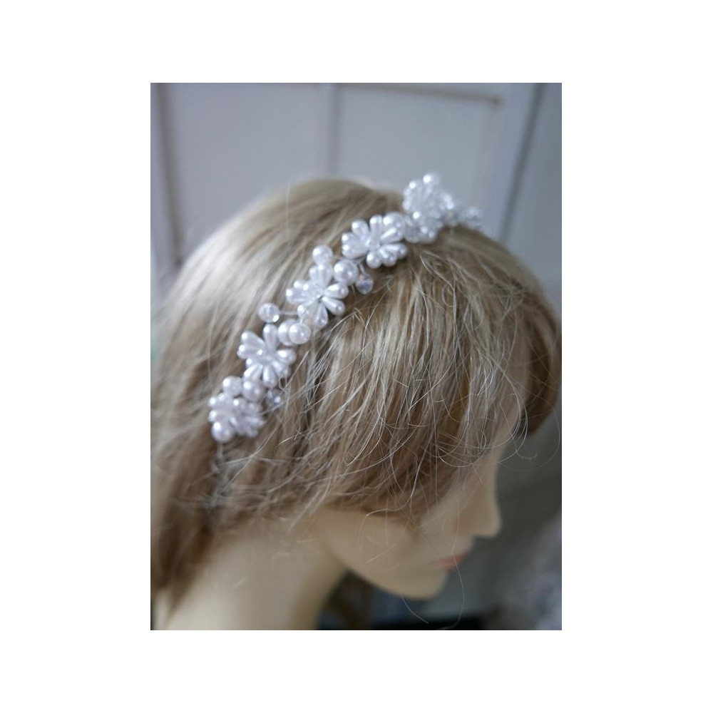 Wężyk - fantazyjny stroik 25 cm srebrna osnowa