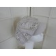 Kaszkiet bawełniana koronka  szaro beżowy 54-58 cm