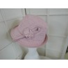 Iris różowy kapelusz tkanina 54-57 cm