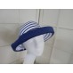 Nelka biało granatowy kapelusz 53-57 cm