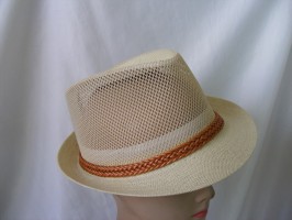 Vito kremowy przewiewny letni  kapelusz 57-58 cm