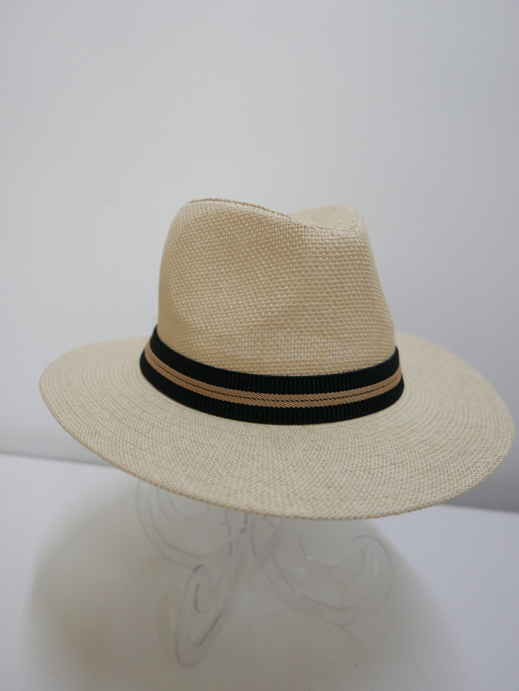 Męski kapelusz fedora, letni słomkowy | Zuwika Design