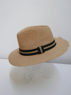 Męski kapelusz fedora, letni słomkowy | Zuwika Design