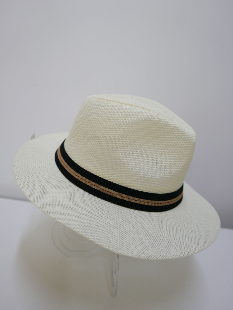 Męski kapelusz fedora, letni słomkowy | Zuwika Design