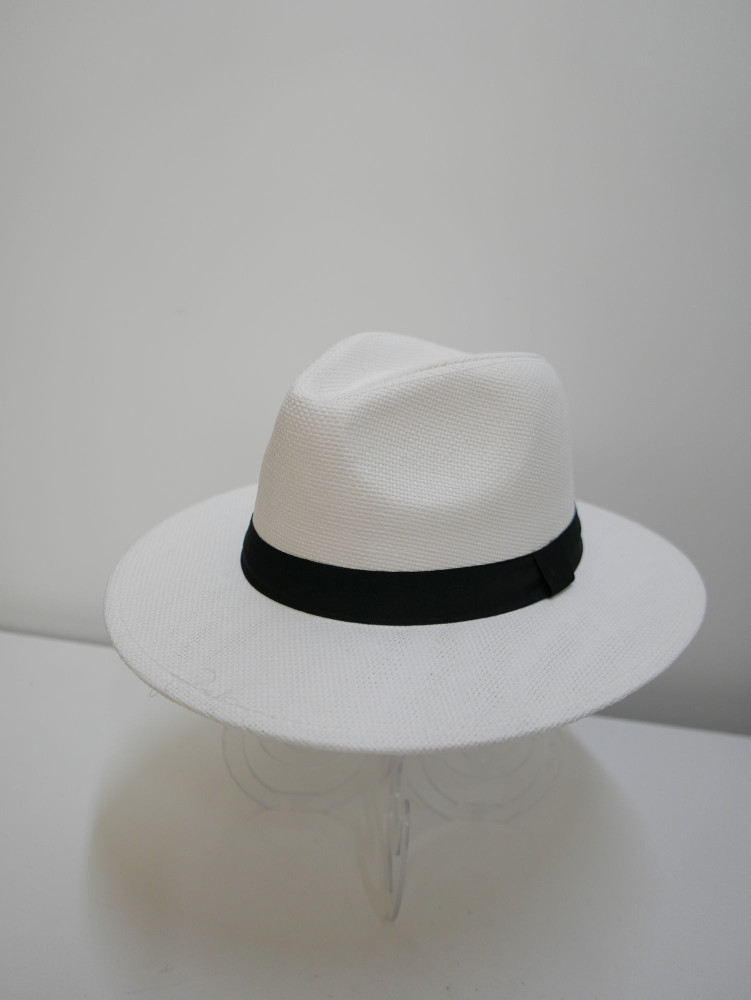 Męski kapelusz fedora, letni słomkowy | Zuwika Design