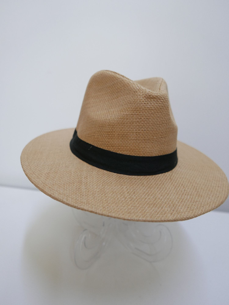 Męski kapelusz fedora, letni słomkowy | Zuwika Design