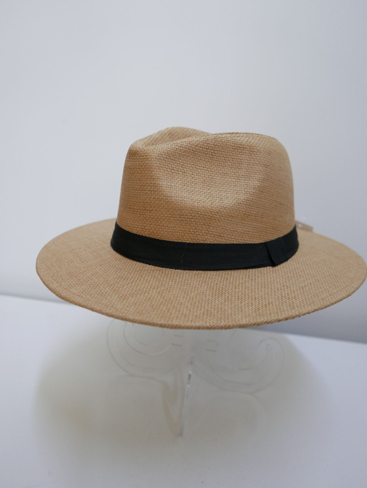 Męski kapelusz fedora, letni słomkowy | Zuwika Design
