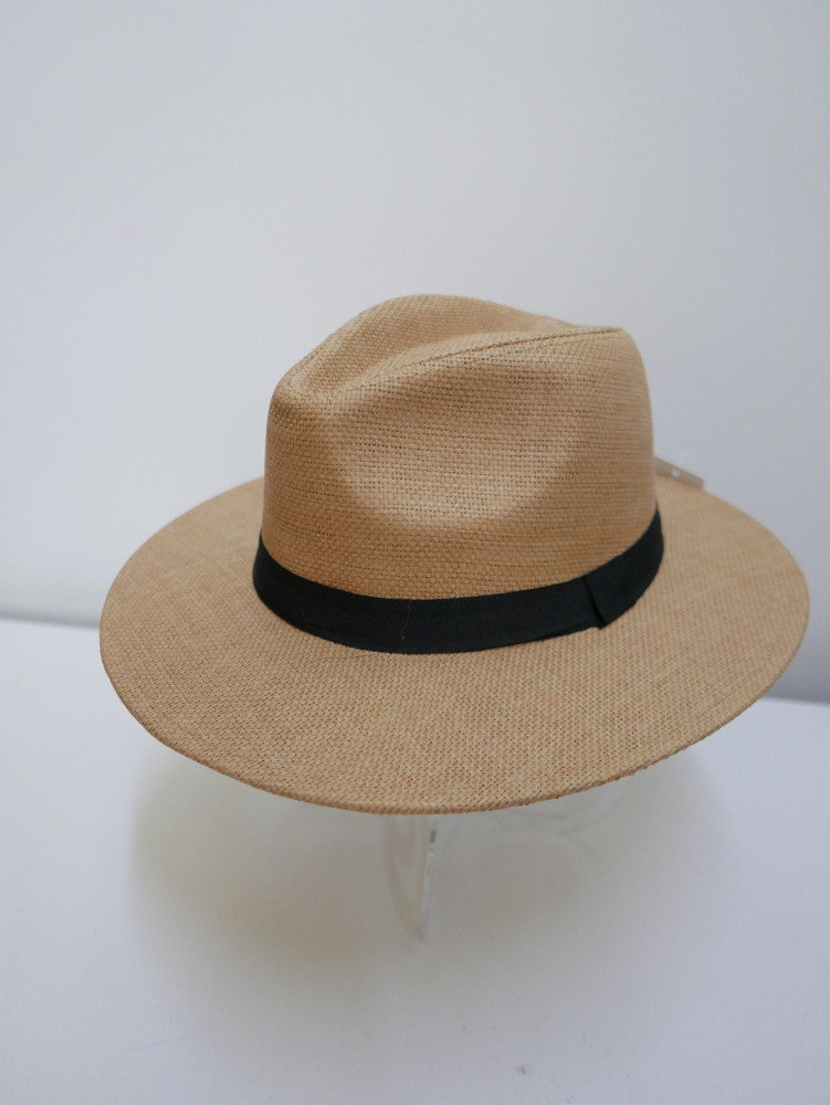 Męski kapelusz fedora, letni słomkowy | Zuwika Design
