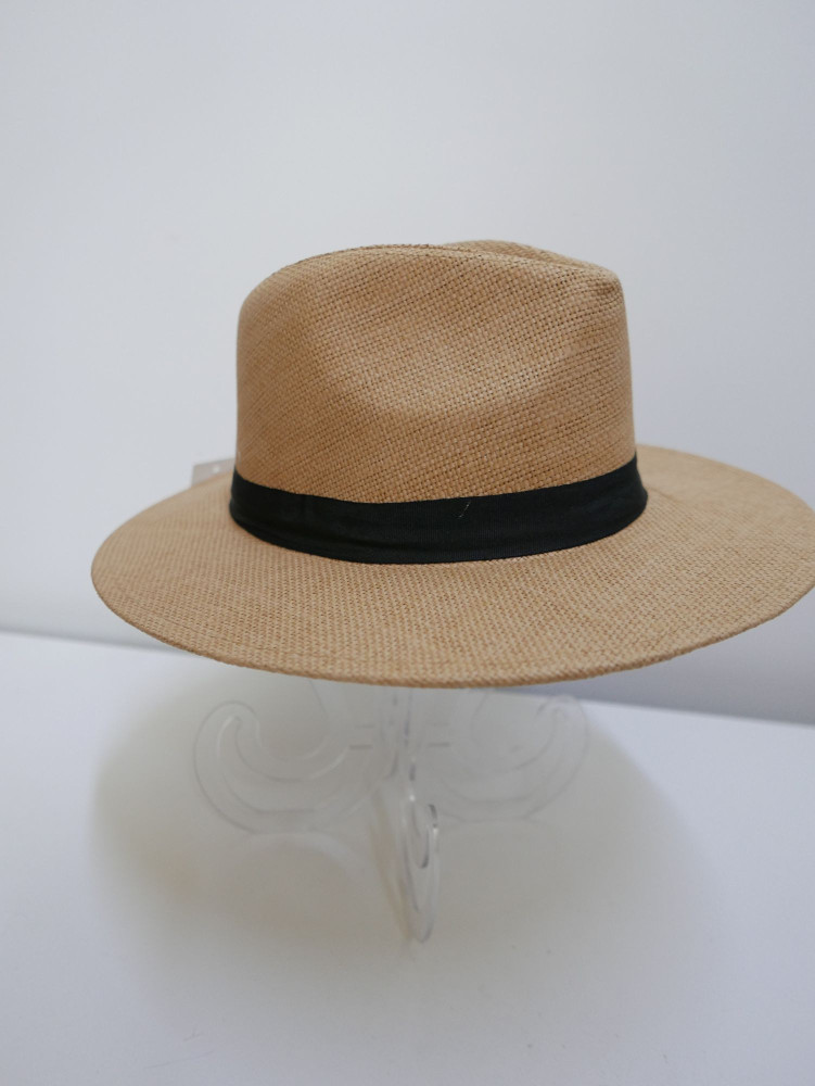 Męski kapelusz fedora, letni słomkowy | Zuwika Design