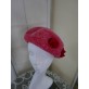 Hanna czerwony melanż beret filcowy 55-58 cm
