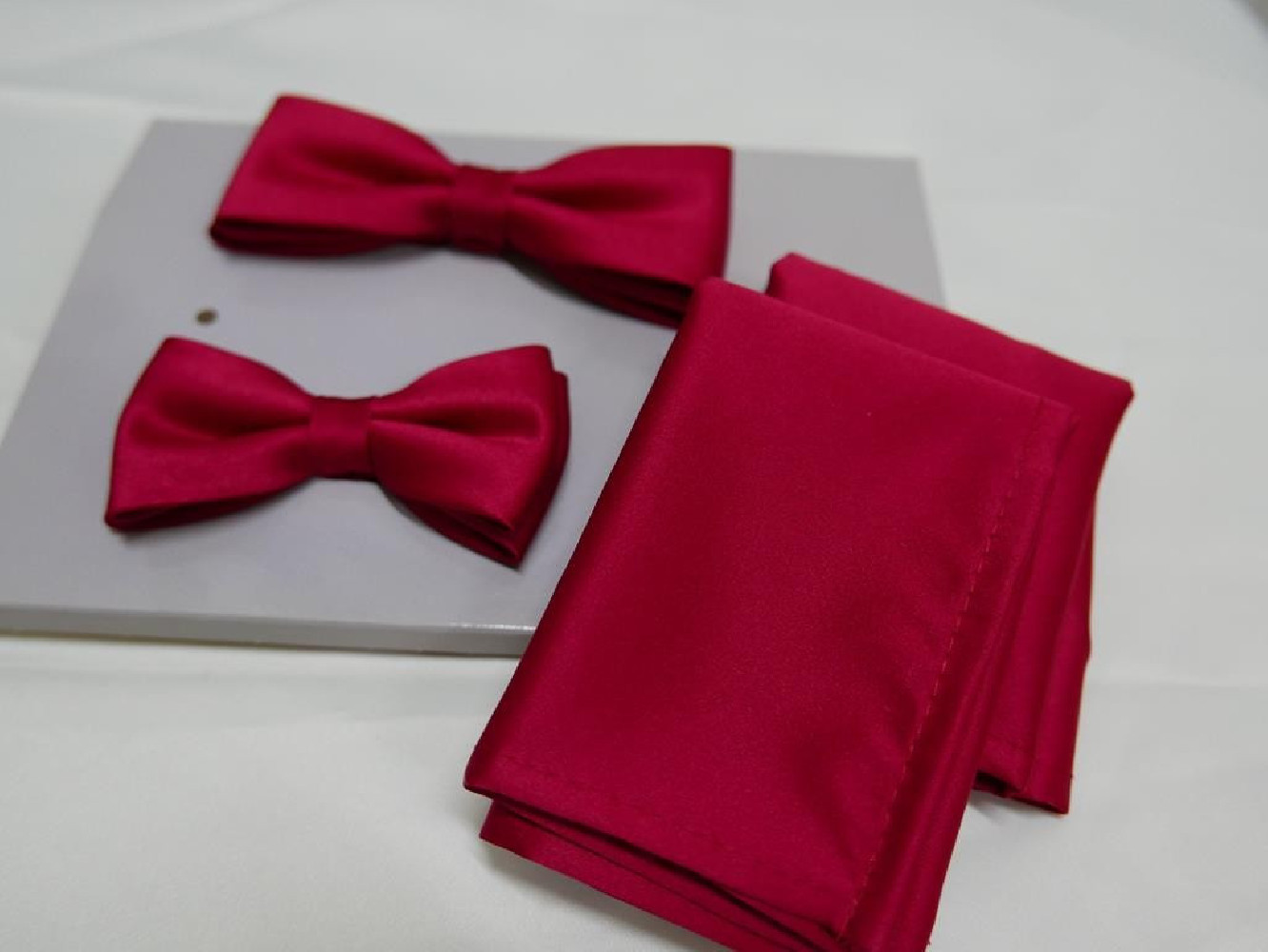 Zestaw ojciec i syn muchy z poszetkami