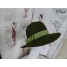 Aldona khaki kapelusz filc 54-57cm