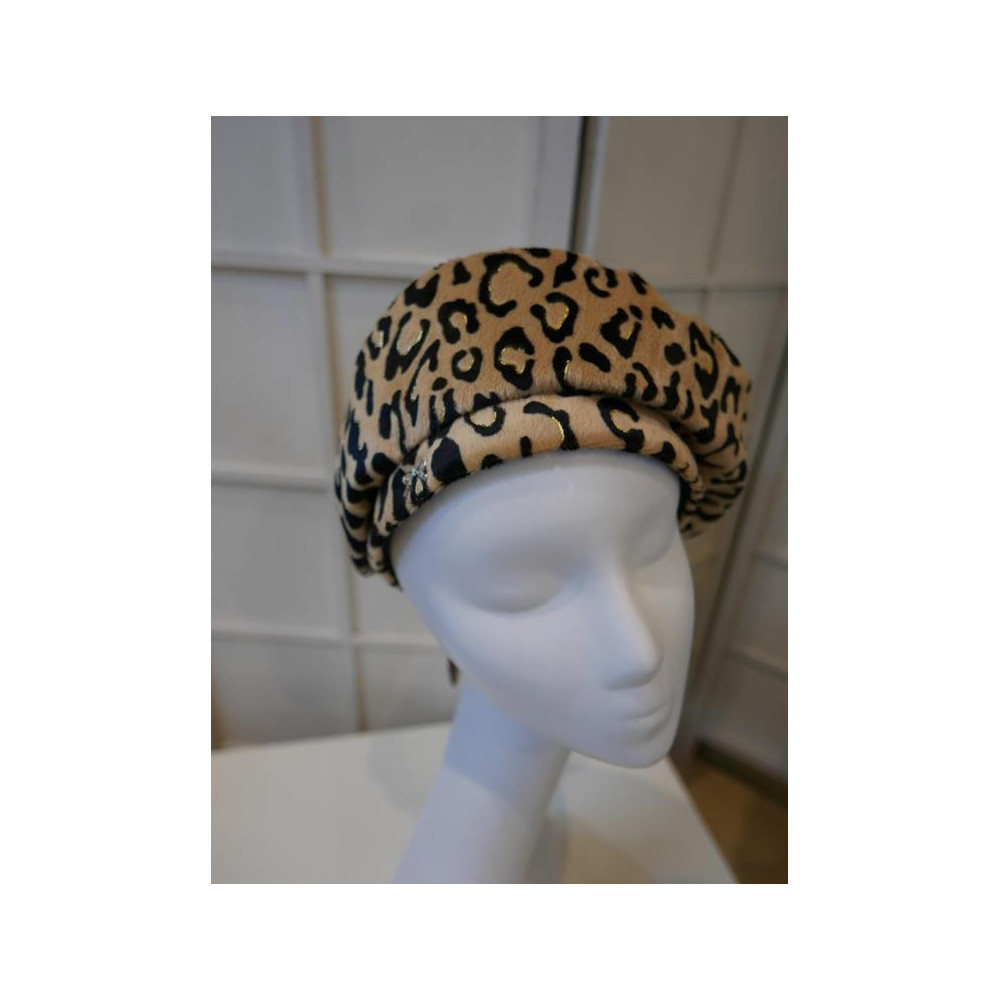 Panterka beret na stójce do 58 cm regulowany