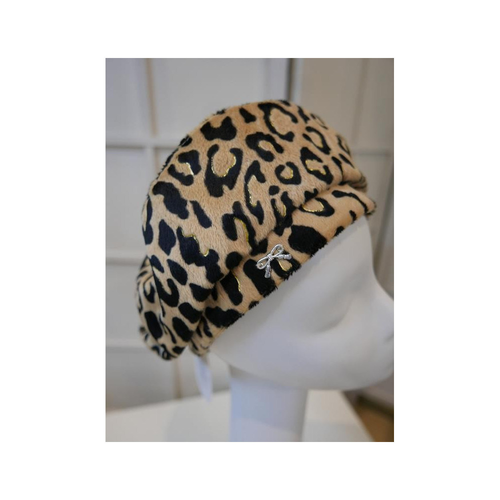 Panterka beret na stójce do 58 cm regulowany