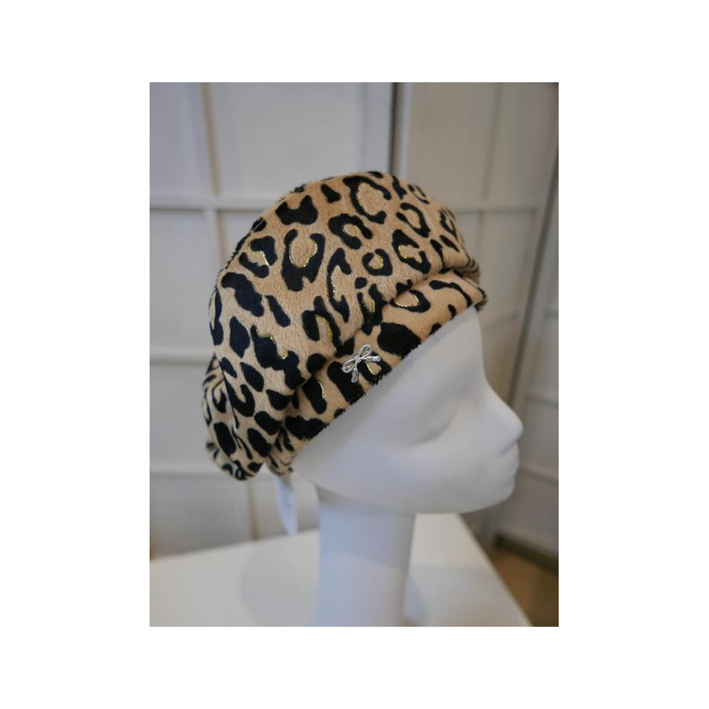 Panterka beret na stójce do 58 cm regulowany